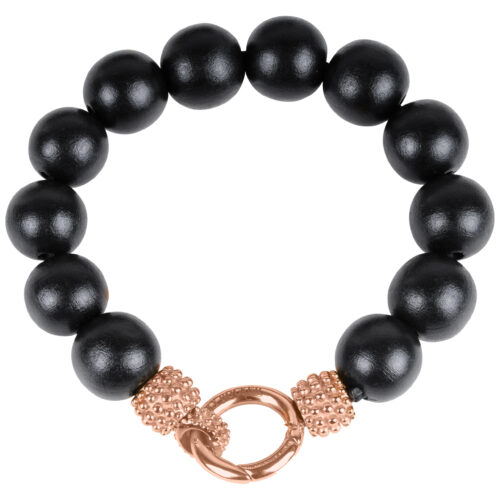 Bracciale Kinky Rocker Little Mick in acciaio e legno