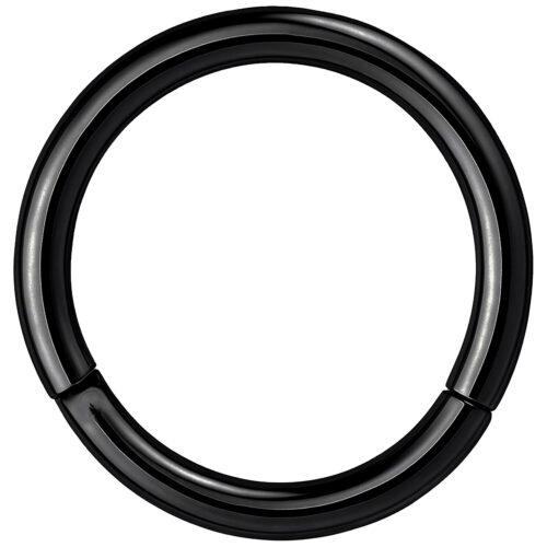 Hinged Segmentring in acciaio nero