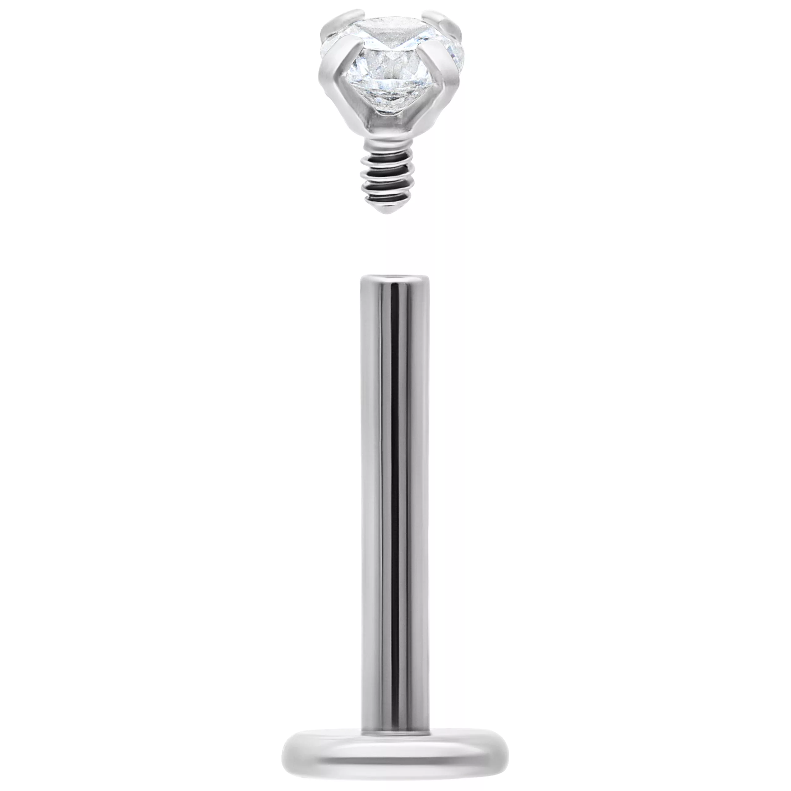 Round Crystal Internally Labret Round Crystal Internally Labret
