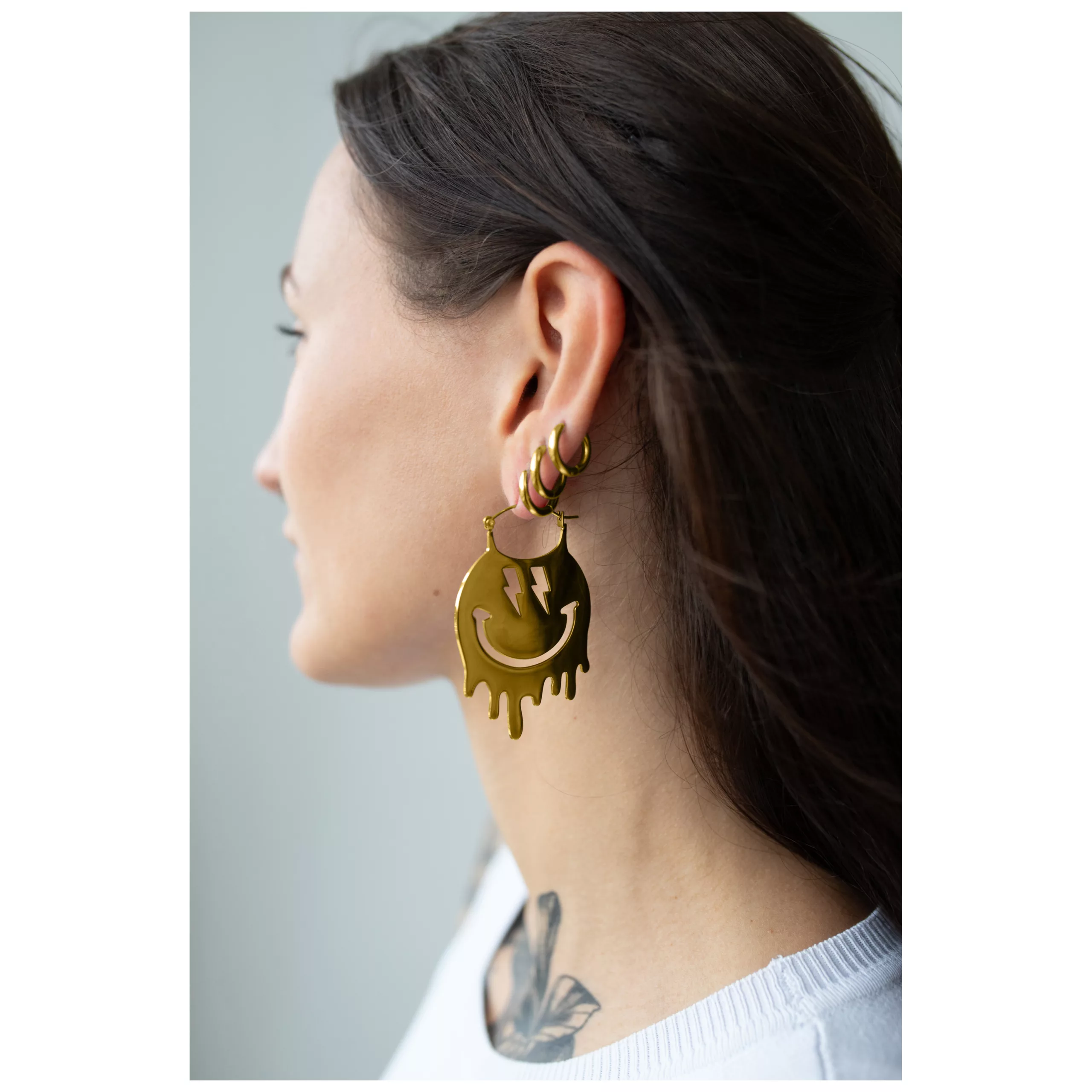 Smiley Big Hoops Pairs Smiley Big Hoops Pairs