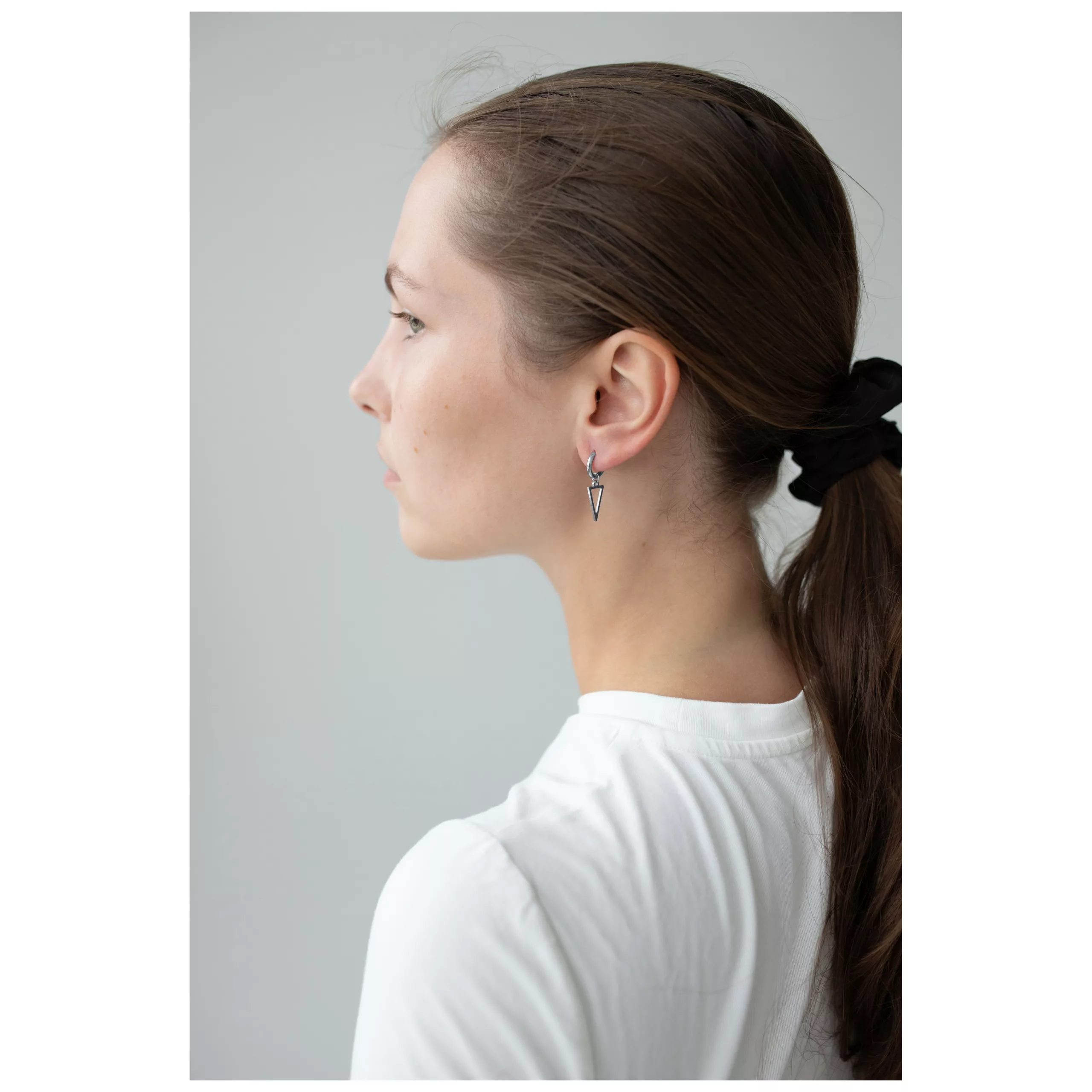 Little Cutted Triangle Hoops Little Cutted Triangle Hoops