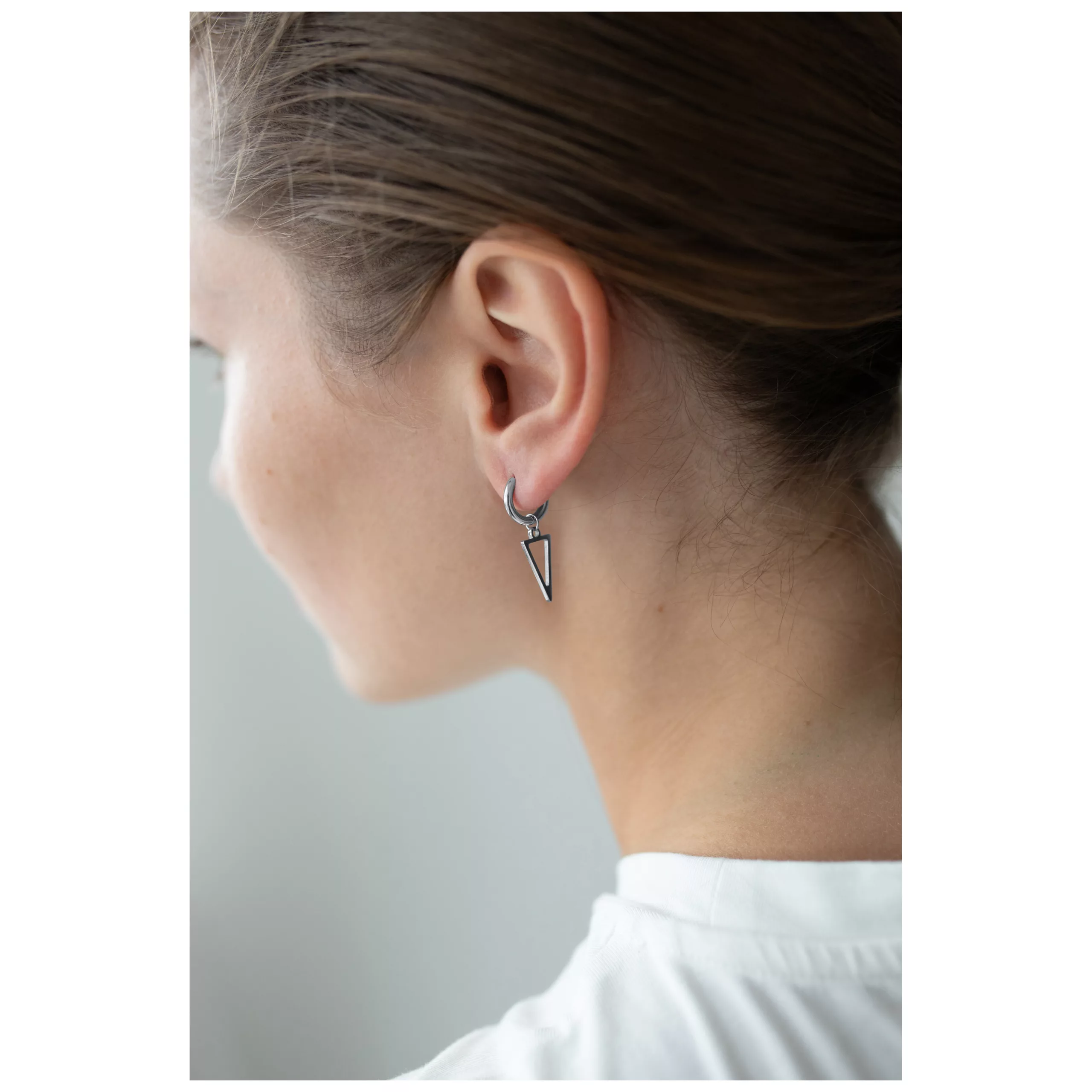 Little Cutted Triangle Hoops Little Cutted Triangle Hoops