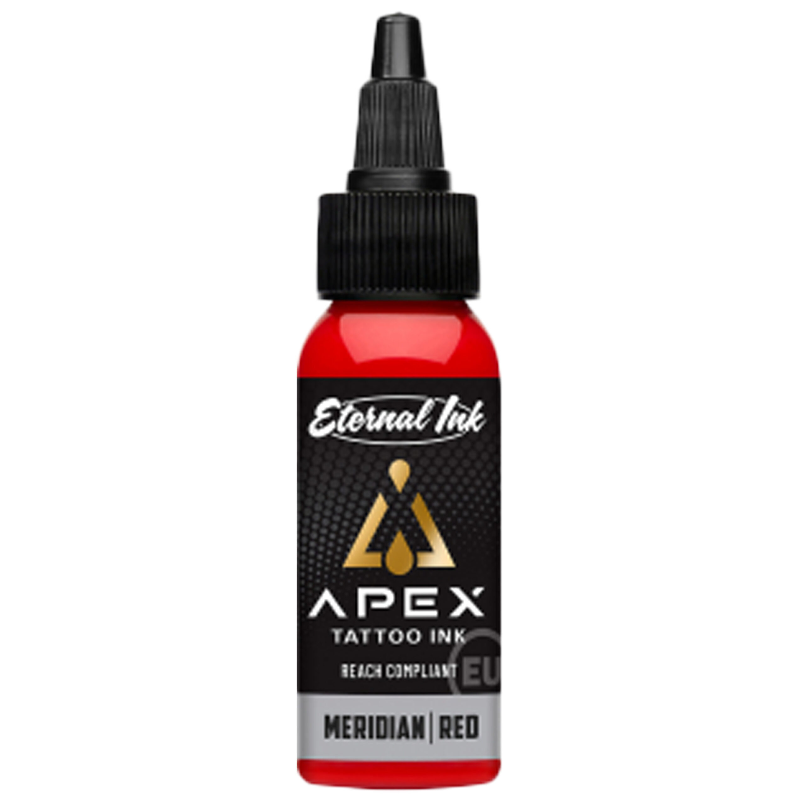 Eternal Ink Meridian Red Tattoofarbe 30 ml Rote Tattoofarbe Meridian Red 30 ml von Eternal Ink auf weißem Hintergrund