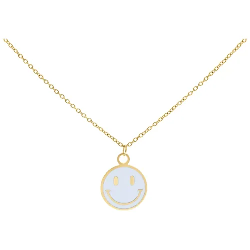 Little White Smiley Necklace