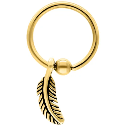 Feather Clip in Ring