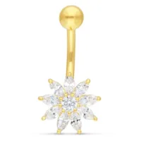 18k Crystal Flower Bananabell