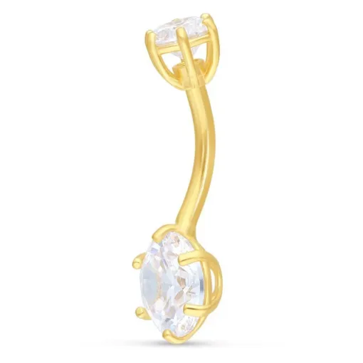 18k Golden Crystal Bananabell