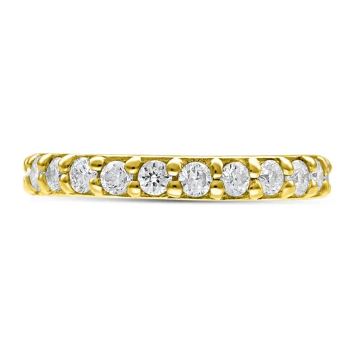 14k Hinged Row of Diamonds Ring