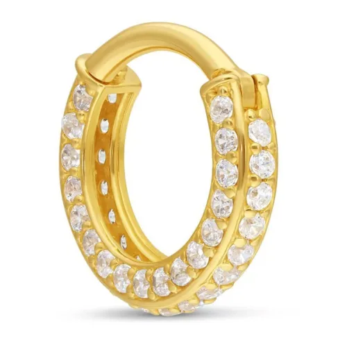 18k Double Jewelled Hinged Ring