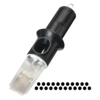 Cheyenne Magnum Testine per Aghi 10 pz Testina per ago Magnum nera di Cheyenne su sfondo bianco