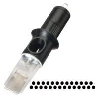 Cheyenne Magnum Testine per Aghi Confezione da 10 Testine per aghi Cheyenne Magnum nere su sfondo bianco