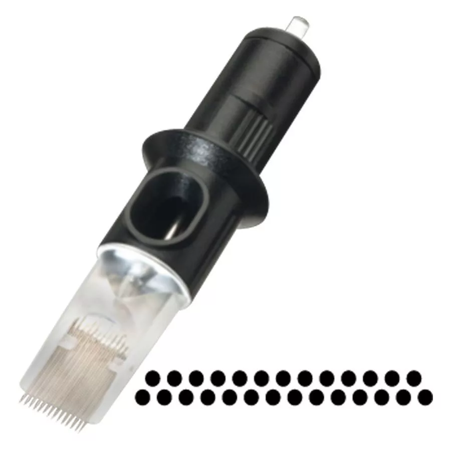 Cheyenne Magnum Testine per Aghi Confezione da 10 Testine per aghi Cheyenne Magnum nere su sfondo bianco