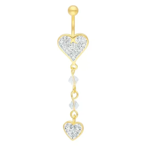 Double Heart Dangle