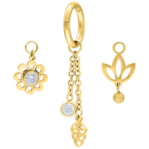 Belly Ring Blooming Set