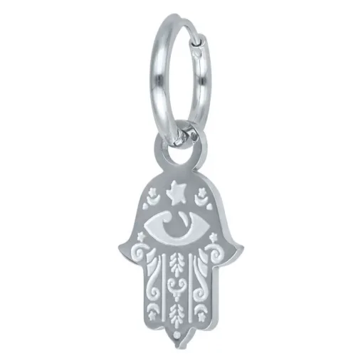 Little Hamsa Hand Hoops