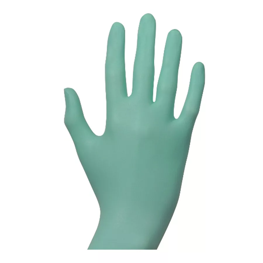 Guanti Nitrile Verde Taglia XL - Riutilizzabili, Anatomici, Antimicrobici, 0,38mm Per Lavori Chimici E Meccanici
