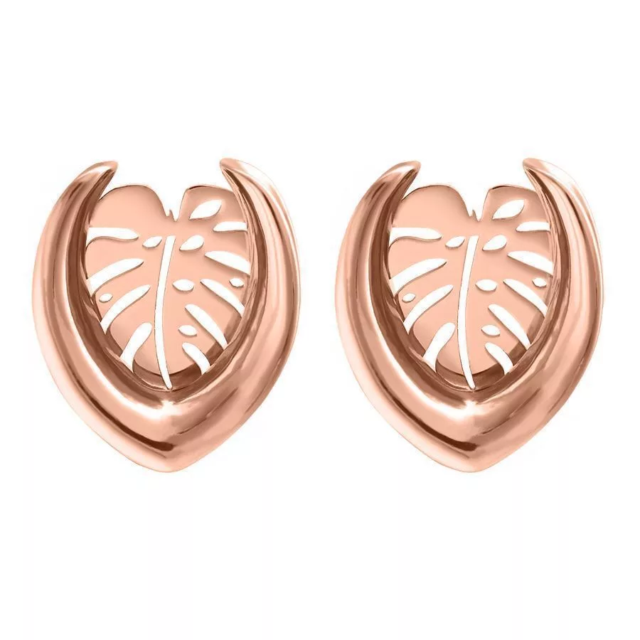 Ear Saddles Roségold Monstera