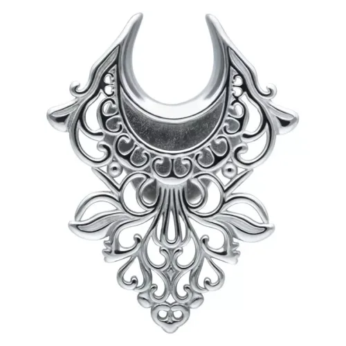 Ear Saddles Baroque Silver