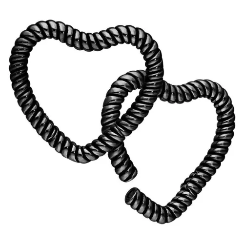 Twisted Heart Ear Weights