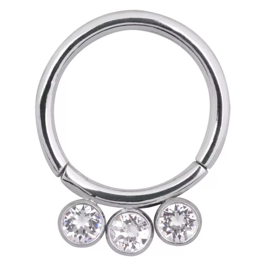 Steel Basicline® Jewelled Scharnier Segmentring Steel Basicline® Jewelled Scharnier Segmentring