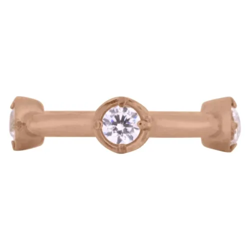 Hinged Crystal Clicker Rosegold