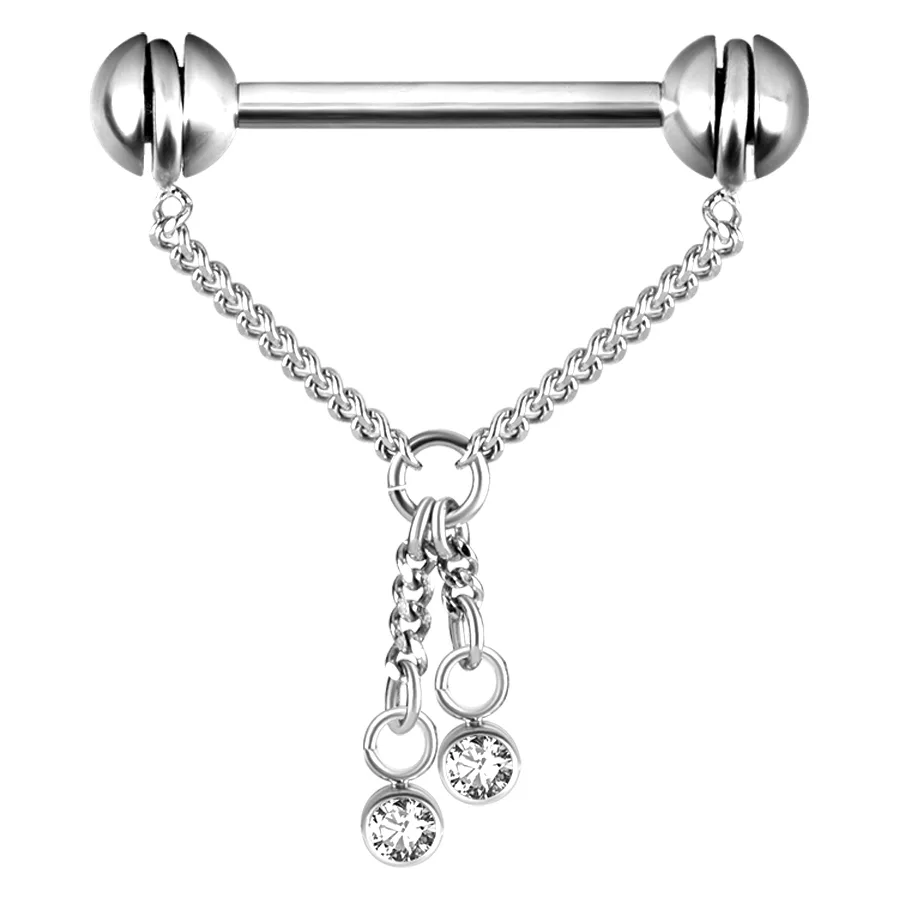 Rotating Crystal Nipple Chain