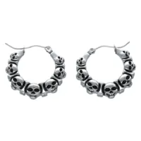 Skulls Earrings Silver