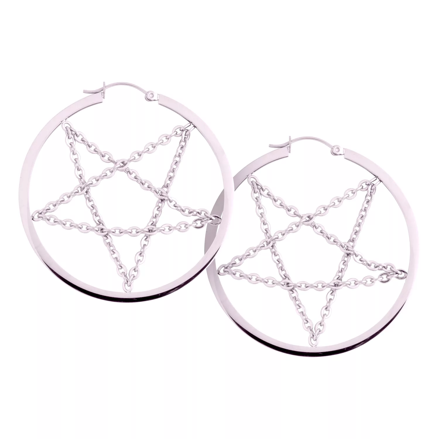 Pentagram Chain Hoops