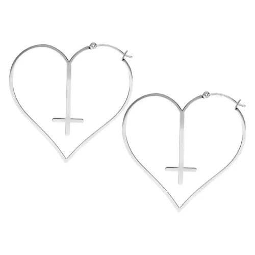 Cross Heart Hoops