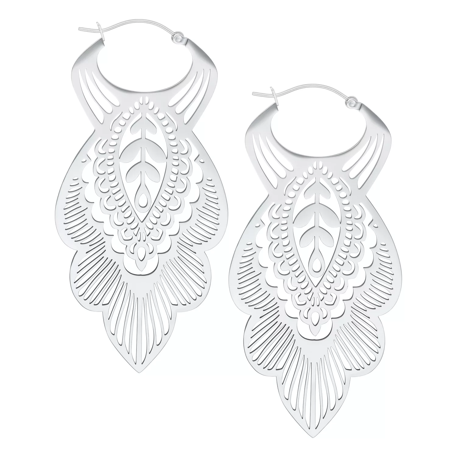 Mandala Leaf Hoops Mandala Leaf Hoops