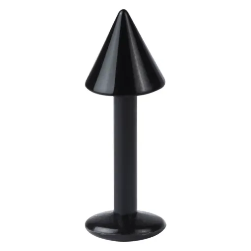 BioPlast® Black Labret with Cone