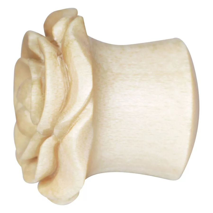 Crocodile Wood Carved Flower 02