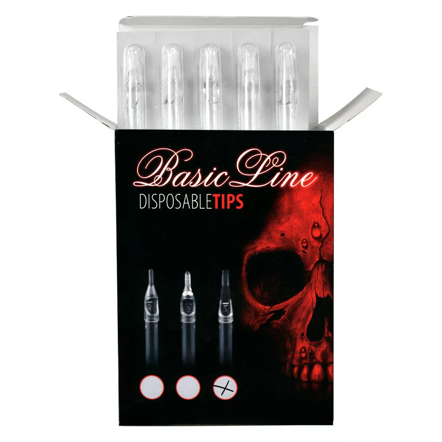 Basic Line - Disposable Clear Long Tip Flat