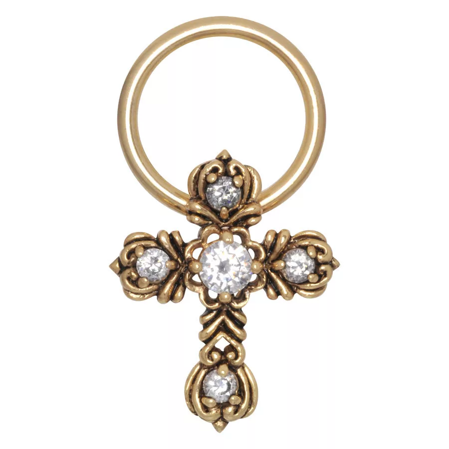 Steel Zirconline® - Gothic Cross S1,6/O12,0