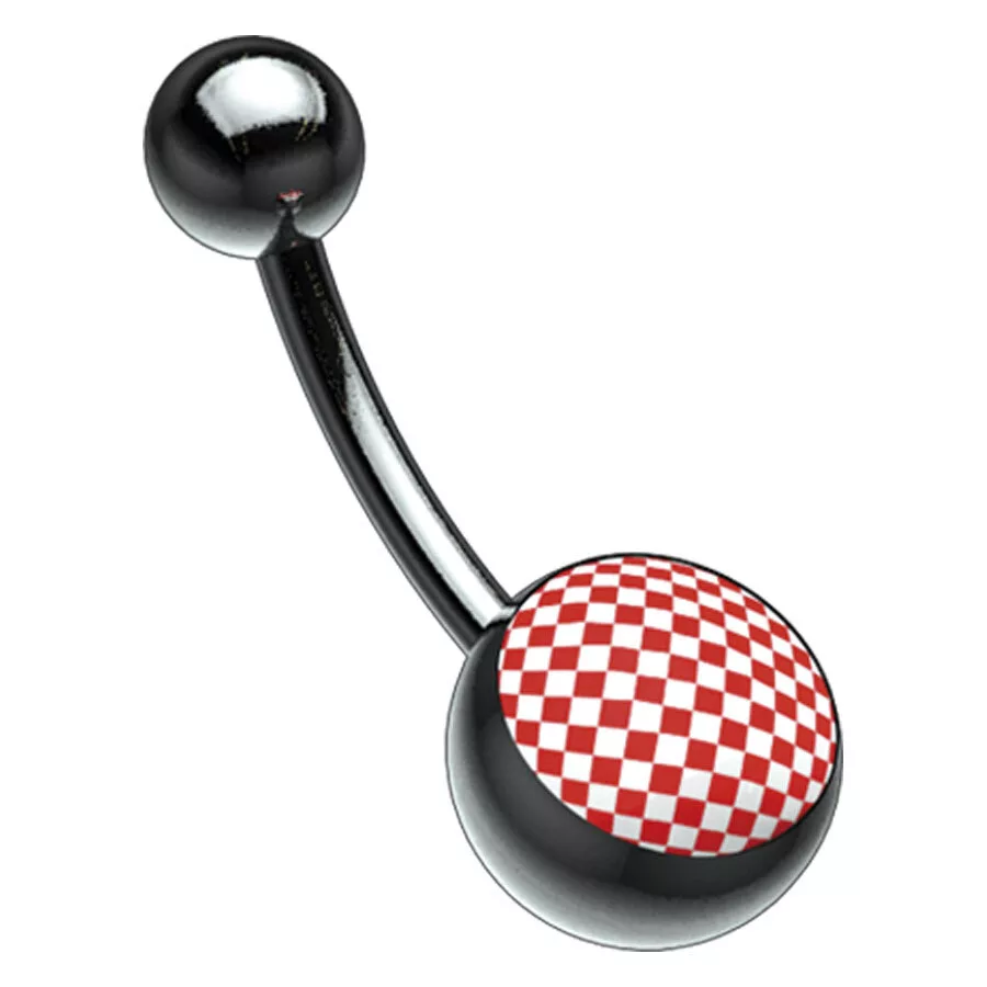 Titan Blackline® Picturebell Chessboard Red/White
