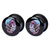 Logo Single Flared Acryl Plug Zigeuner