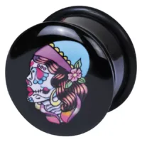 Logo Single Flared Acryl Plug Zigeuner