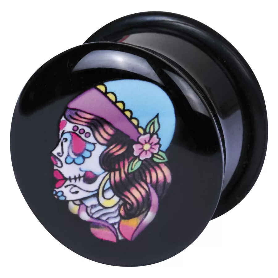 Logo Single Flared Acryl Plug Zigeuner