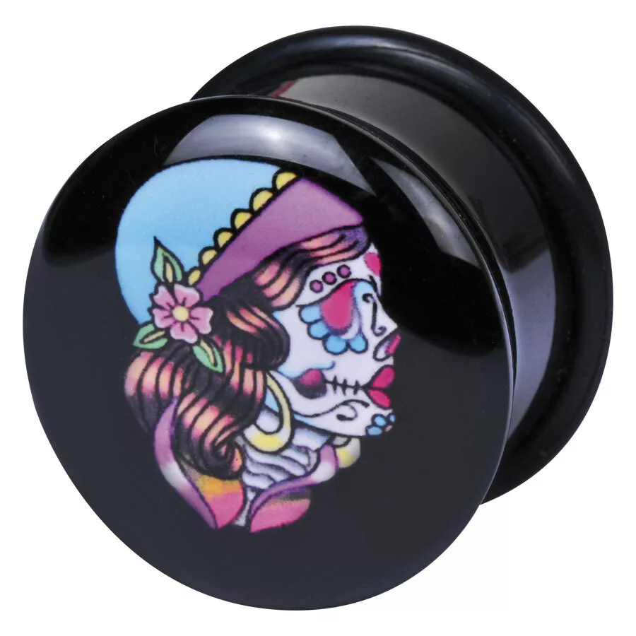 Logo Single Flared Acryl Plug Zigeuner