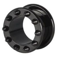 Steel Blackline® Cone Flesh Tunnel