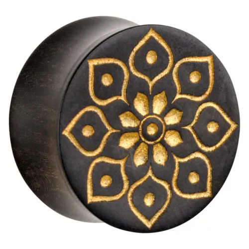 Organic® Golden Florescence on Black Wood