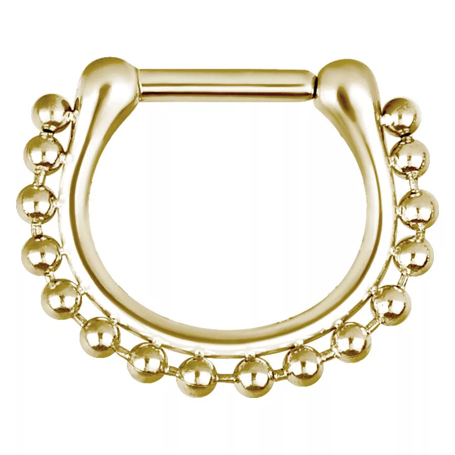 Steel Zirconline® - Hinged Septum Shiny Chain