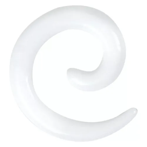 White Acrylic Spiral