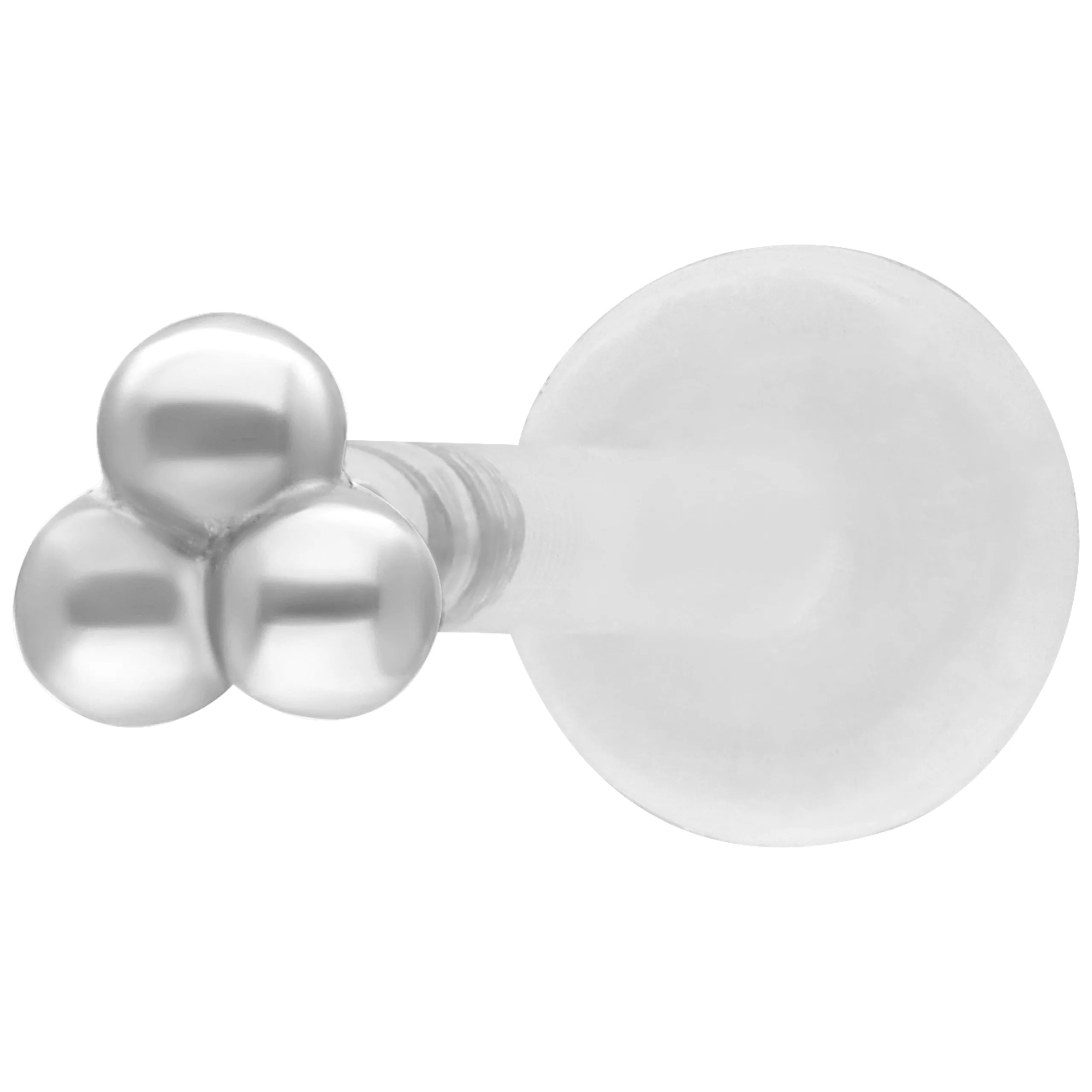 Trinity Balls Push Fit Labret Trinity Balls Push Fit Labret