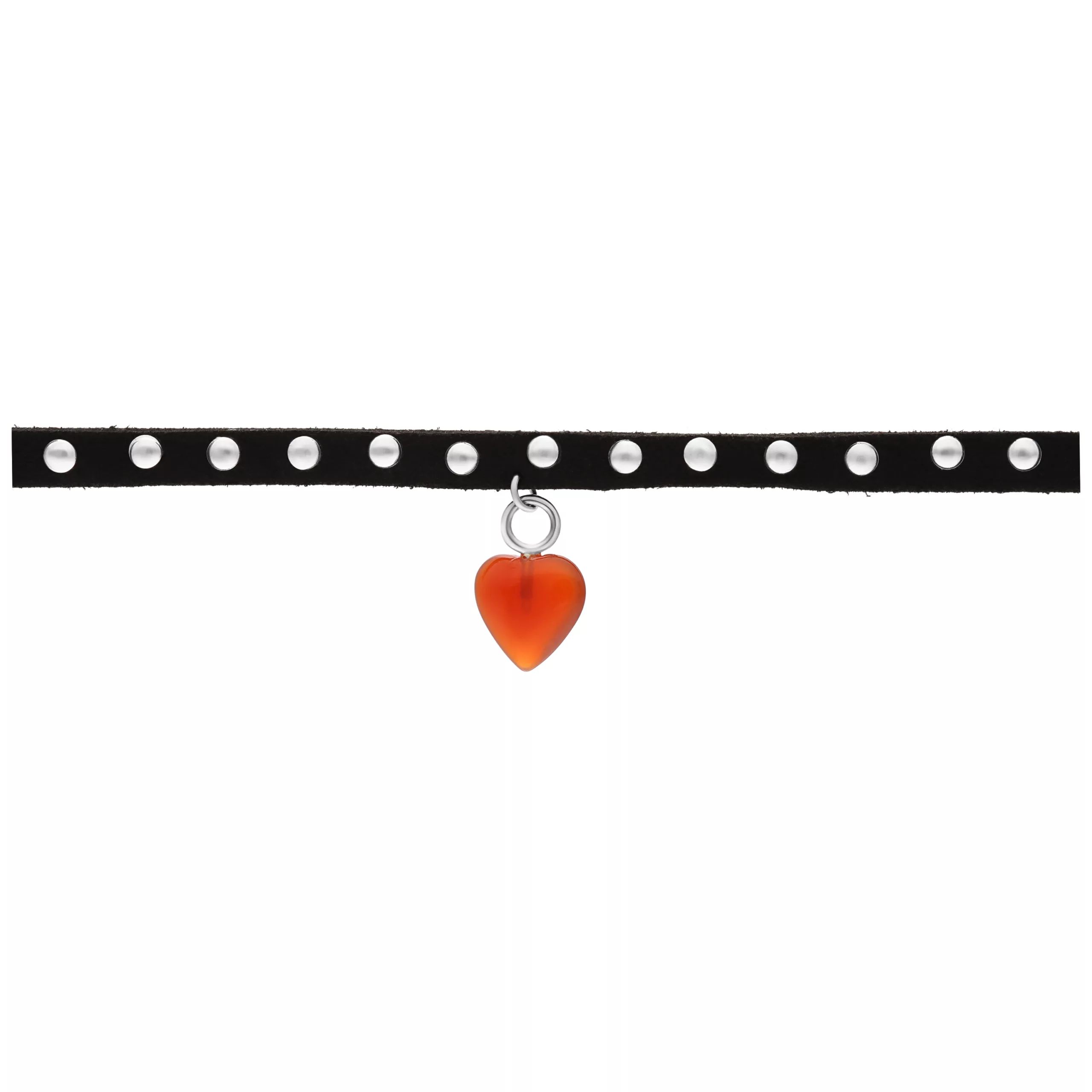 Red Heart Studded Choker