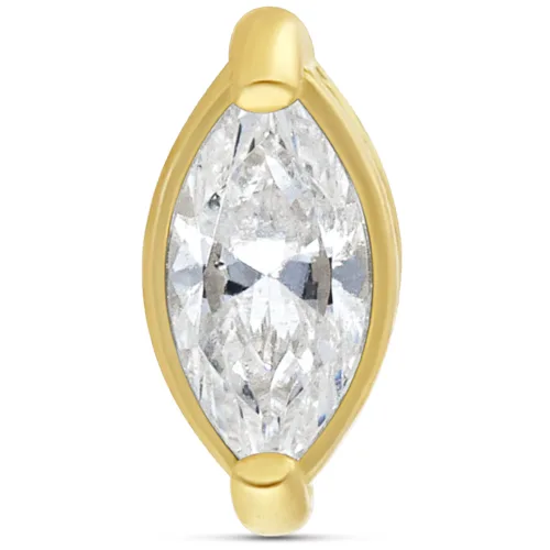 Internally Gold Zirconia Attachment 18k