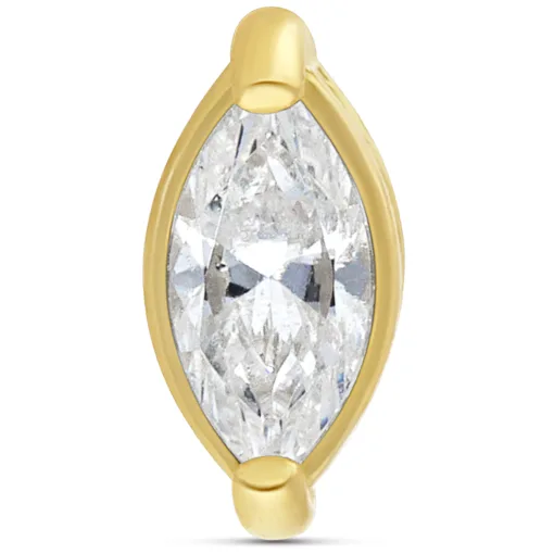 Internally Gold Zirconia Attachment 18k