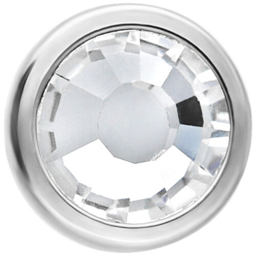Disco Cristallo Push-Fit Titanio per Triple Piercing