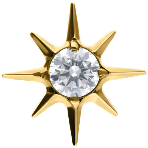 Push Fit Crystal Star Attachment - Oro