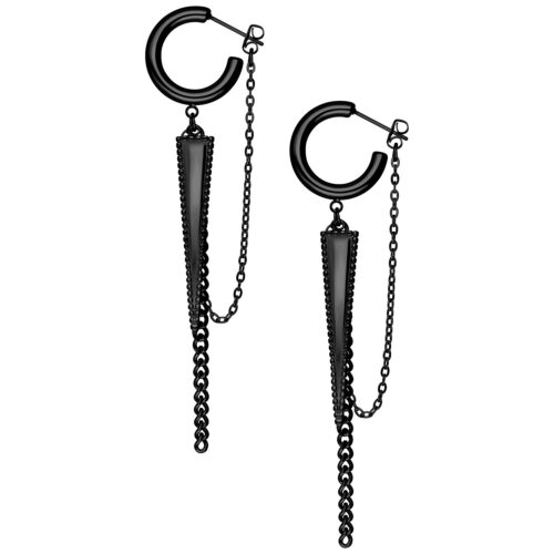 Little rockin´Triangle Earstuds - Nero